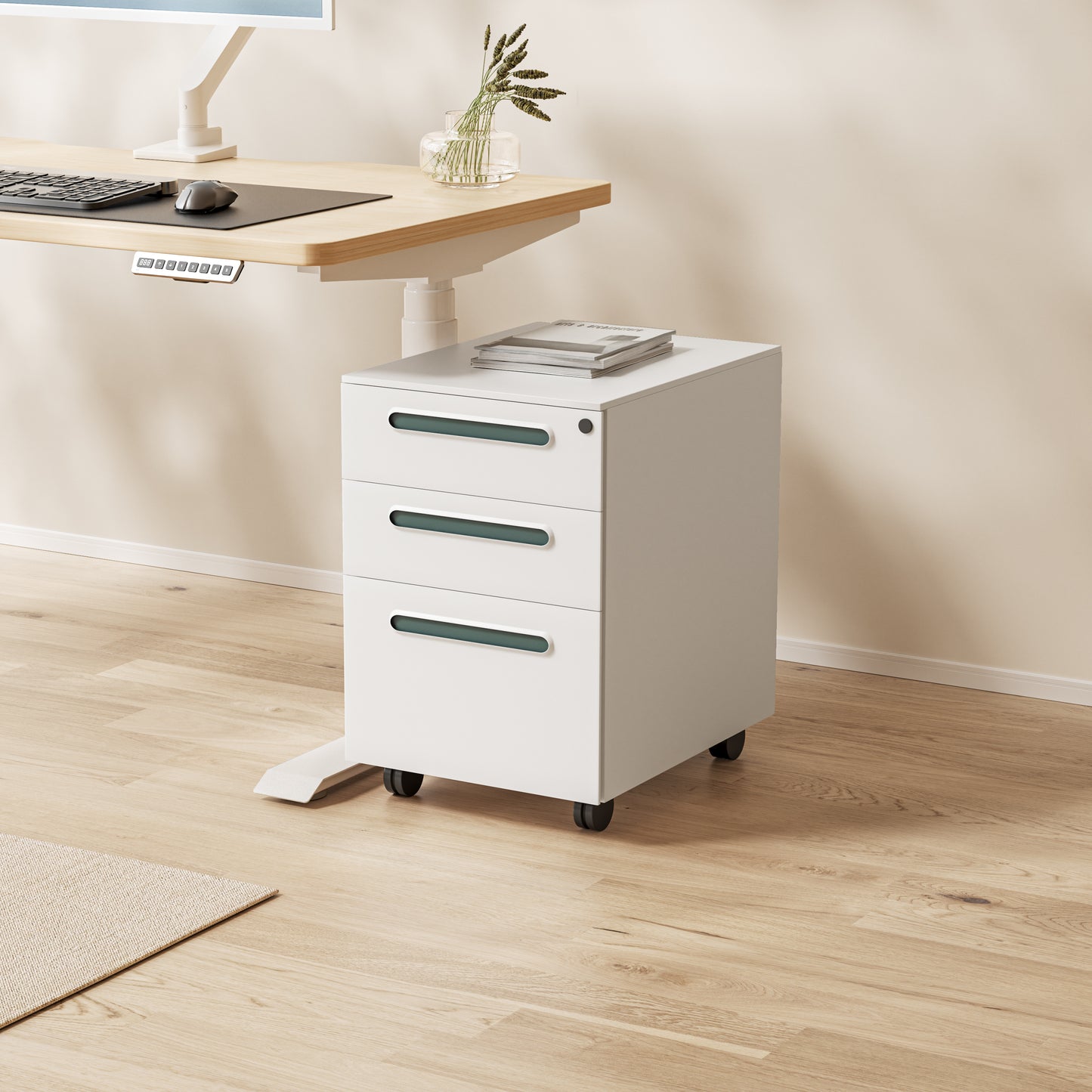 (Pre-Order Mid Nov) Hinomi SteelFlex Mobile File Cabinet