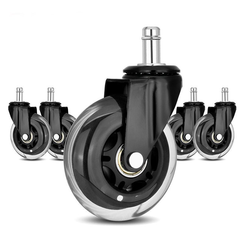Hinomi Silent Caster Wheels (Set of 5) - Quiet & Smooth-Gliding Replacement Casters for Chairs
