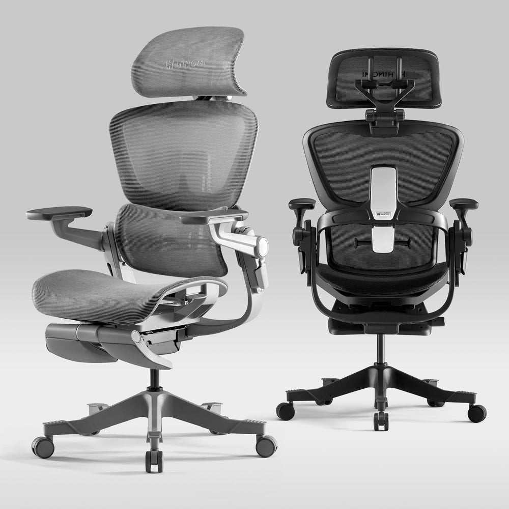 JOYFLY Ergonomic Office Chair with Footrest, Mesh Home Office Chair with  Foot Rest, High Back Computer Chair with Lumbar Support, Wide Task Office