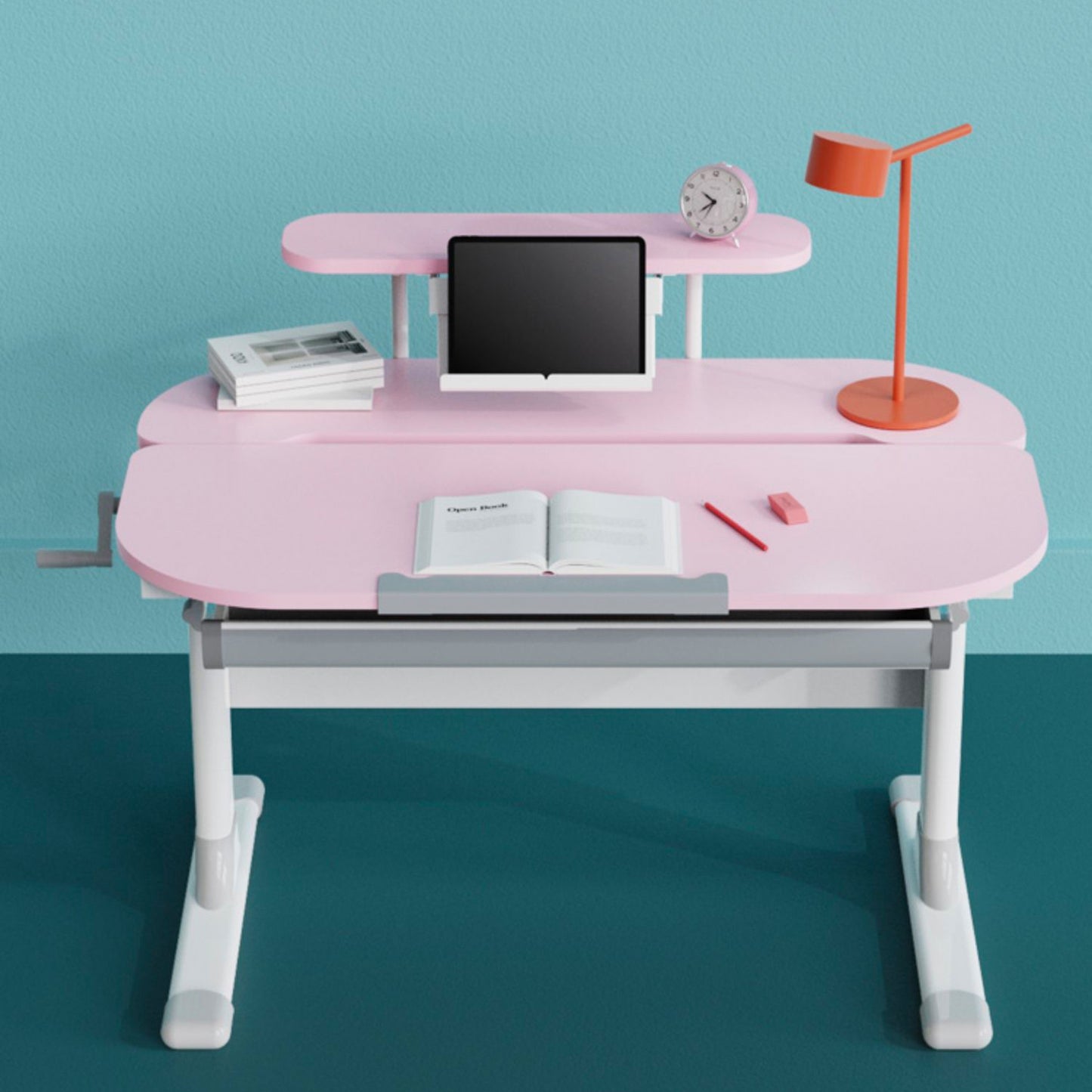 Children Manual Lift Study Desk