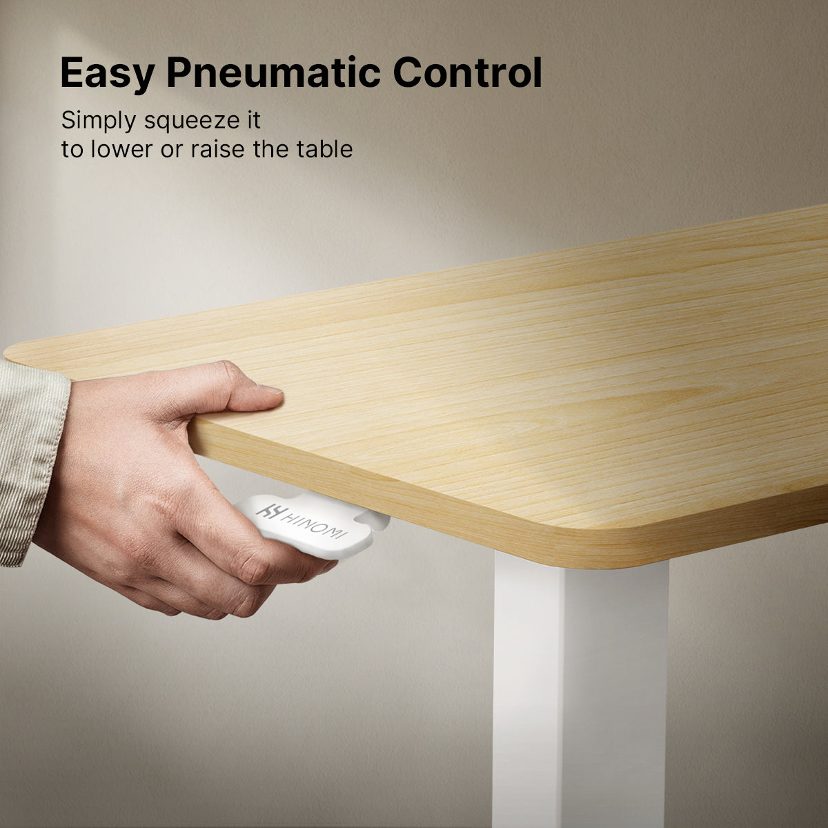 Hinomi Air Lift Side Table V2 Mobile Standing Desk
