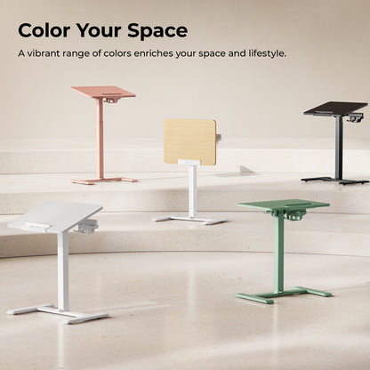 Hinomi Air Desk Height Adjustable, Tiltable, Foldable Desk with Wheels | Laptop Table