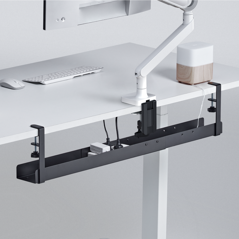 HINOMI FlexRail Under-Desk Adjustable Width Cable Tray Organizer