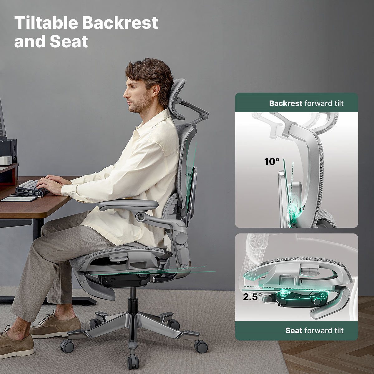 Hinomi H2 Pro Ergonomic Office Chair with Footrest
