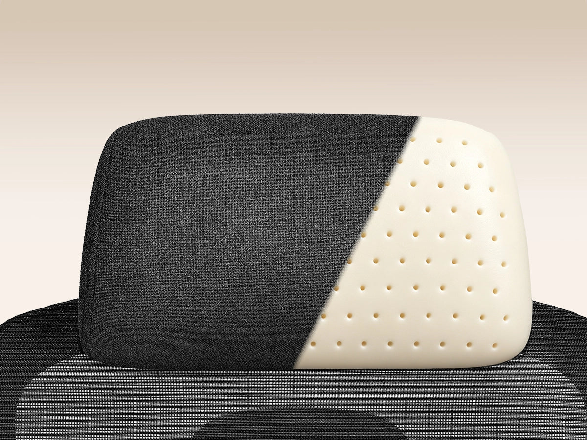 Latex headrest cutaway