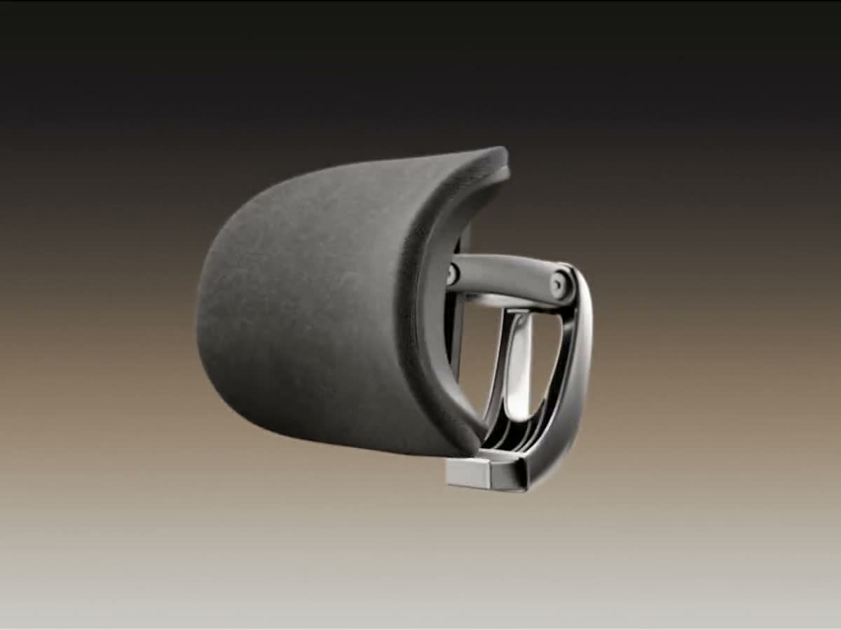 3D headrest demonstration and poster