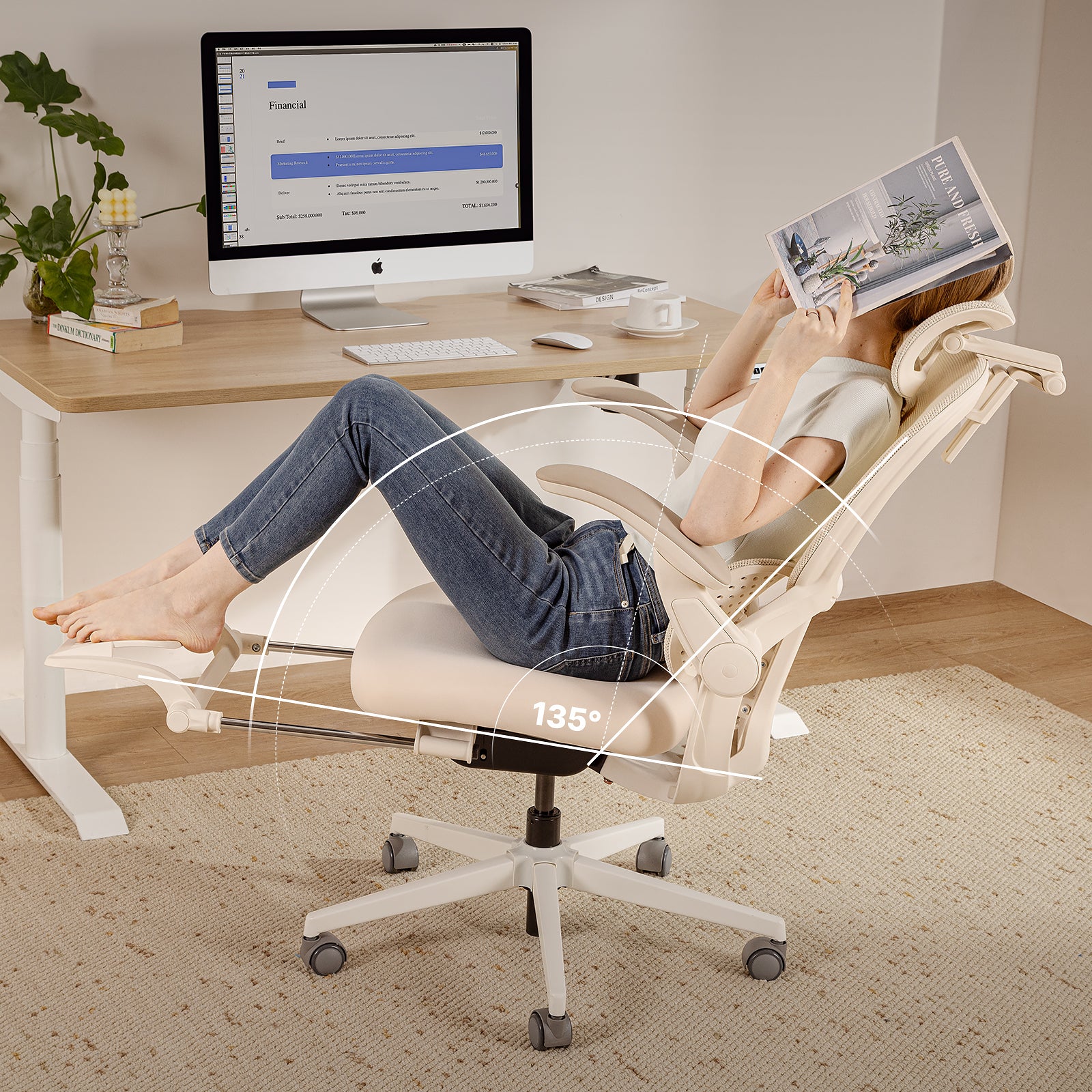 (Pre-Order) Hinomi Q2 Ergonomic Office Chair with Free Footrest