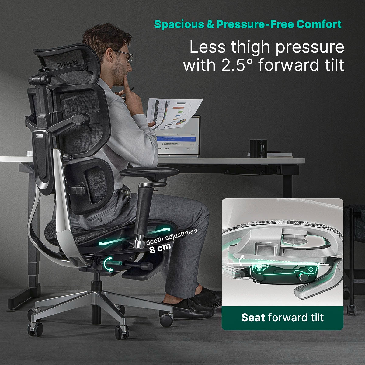 Hinomi X2 Pro Ergonomic Office Chair with Footrest - Successor of X1