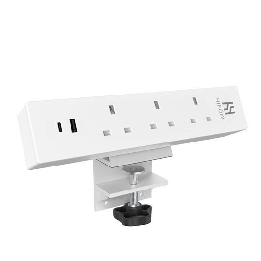 45-Degree Tilted Power Strip for Easy Plug-in